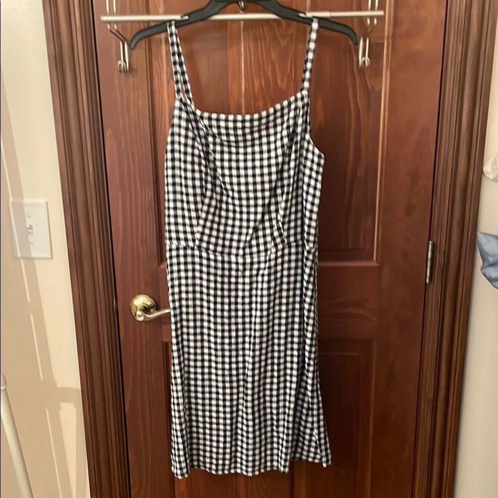 Black and White Gingham Dress